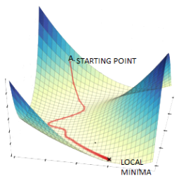 The steepest descent algorithm.
