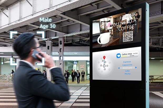 Intelligent Digital Signage , Augmented reality marketing and fa