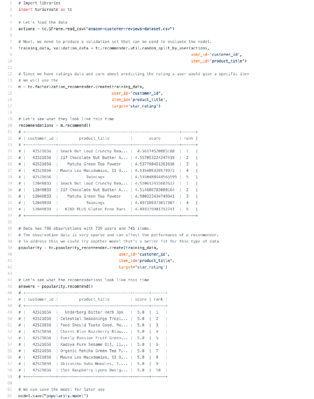 Code example for AutoML