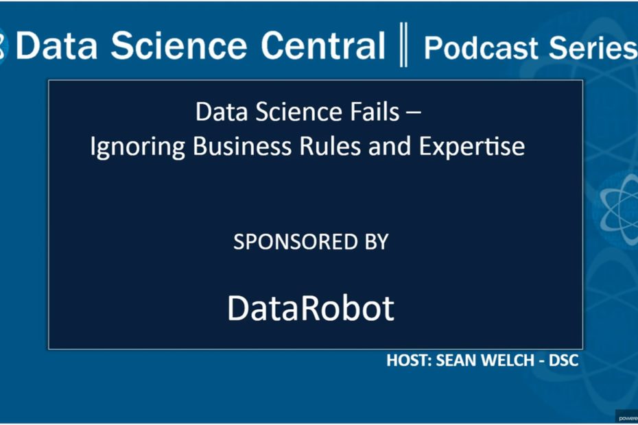 DSC Podcast Series: Data Science Fails: Ignoring Business Rules & Expertise – Vimeo thumbnail
