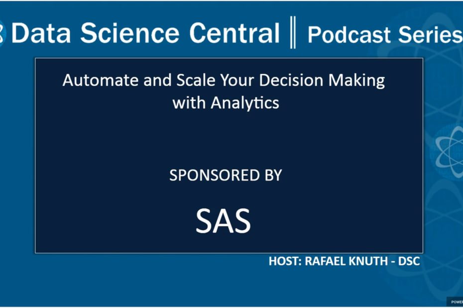 DSC Podcast Series: Automate and Scale Your Decision Making with Analytics – Vimeo thumbnail