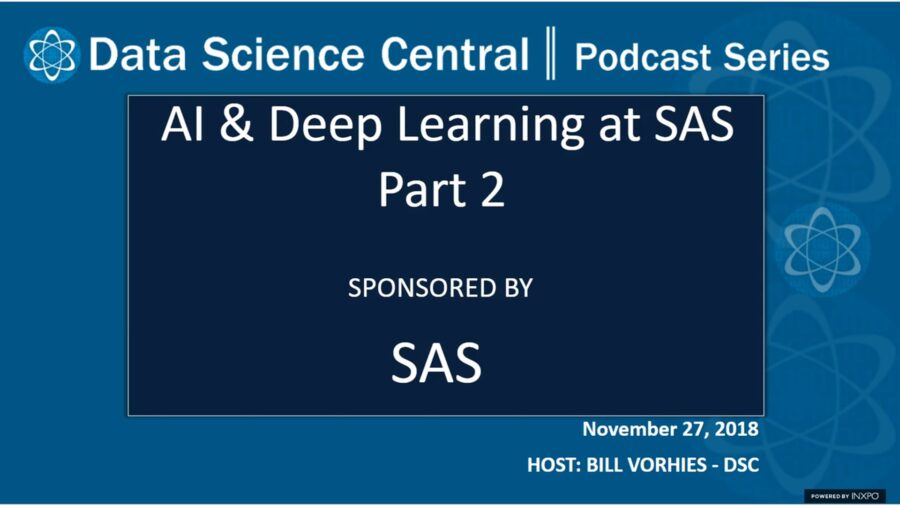 DSC Podcast Series: AI & Deep Learning at SAS Part 2 – Vimeo thumbnail