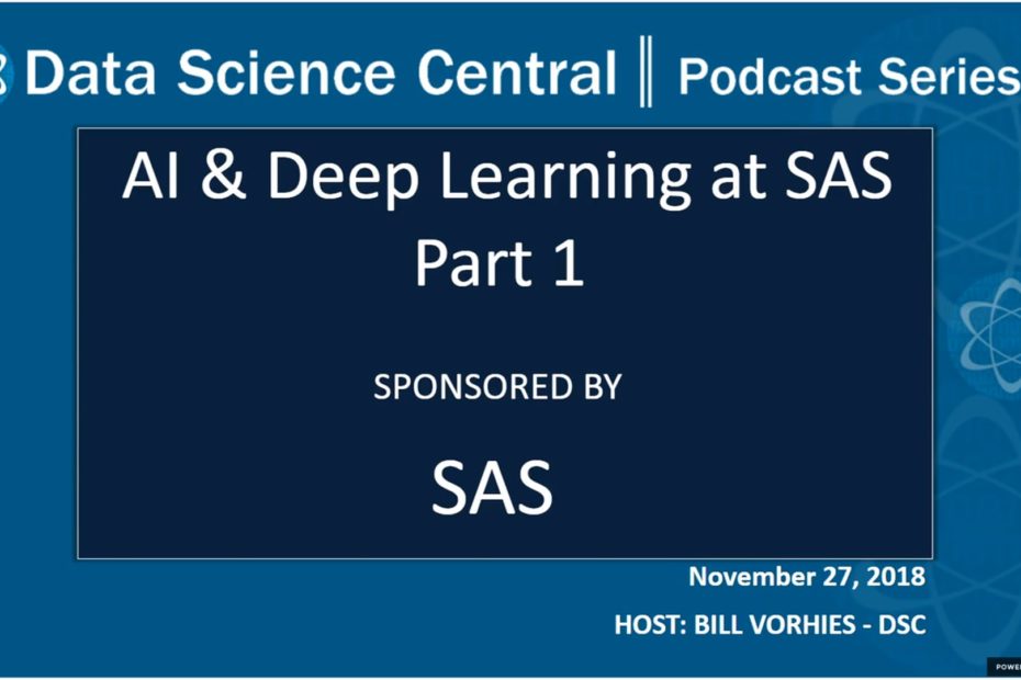 DSC Podcast Series: AI & Deep Learning at SAS Part 1 – Vimeo thumbnail