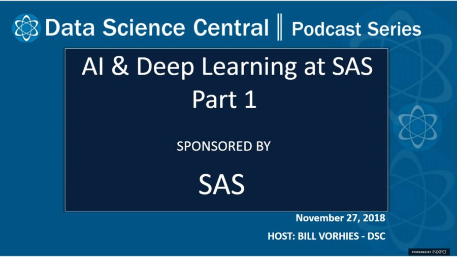 DSC Podcast Series: AI & Deep Learning at SAS Part 1 – Vimeo thumbnail