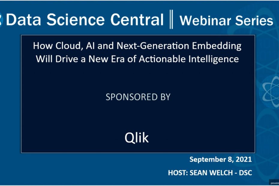 DSC Webinar Series: How Cloud, AI and Next-Generation Embedding Will Drive a New Era of Actionable Intelligence – Vimeo thumbnail