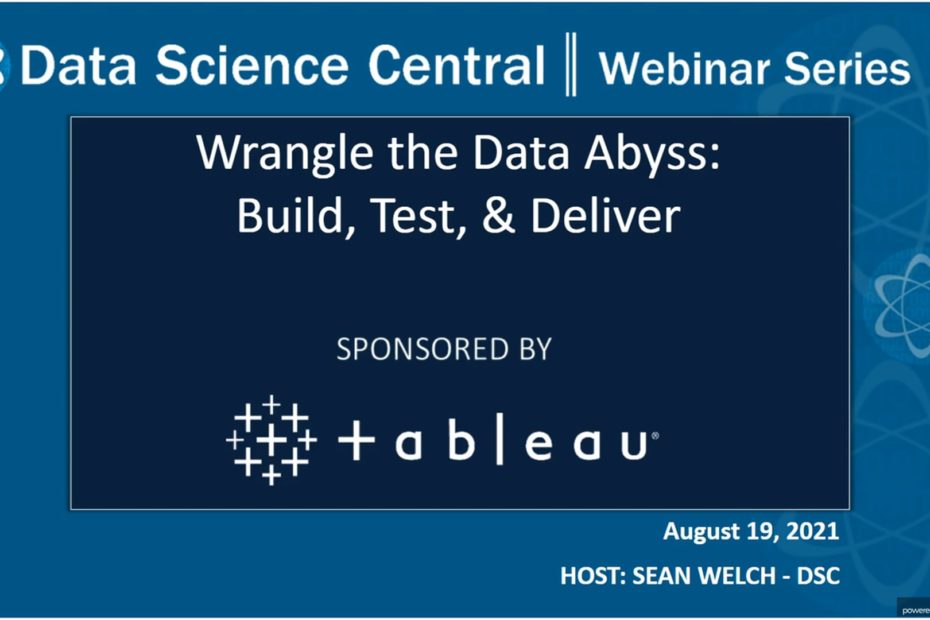 DSC Webinar Series: Wrangle the Data Abyss: Build, Test, & Deliver – Vimeo thumbnail