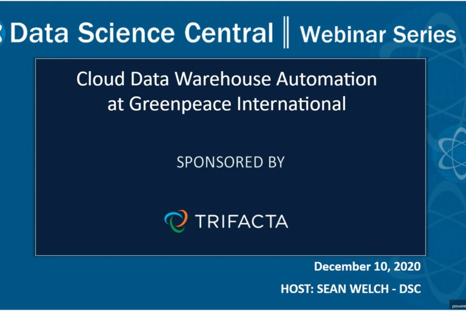 DSC Webinar Series: Cloud Data Warehouse Automation at Greenpeace International – Vimeo thumbnail