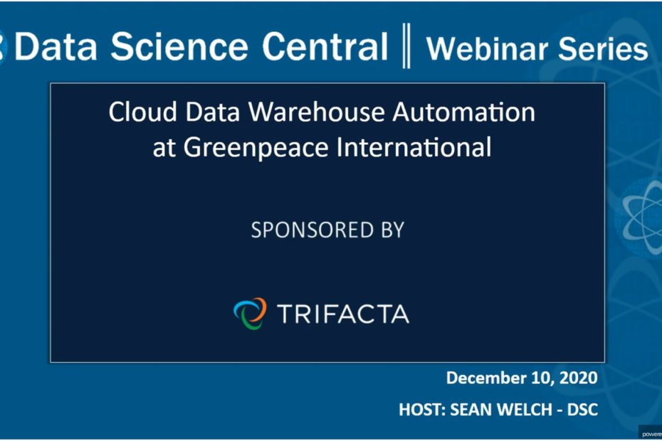 DSC Webinar Series: Cloud Data Warehouse Automation at Greenpeace International – Vimeo thumbnail
