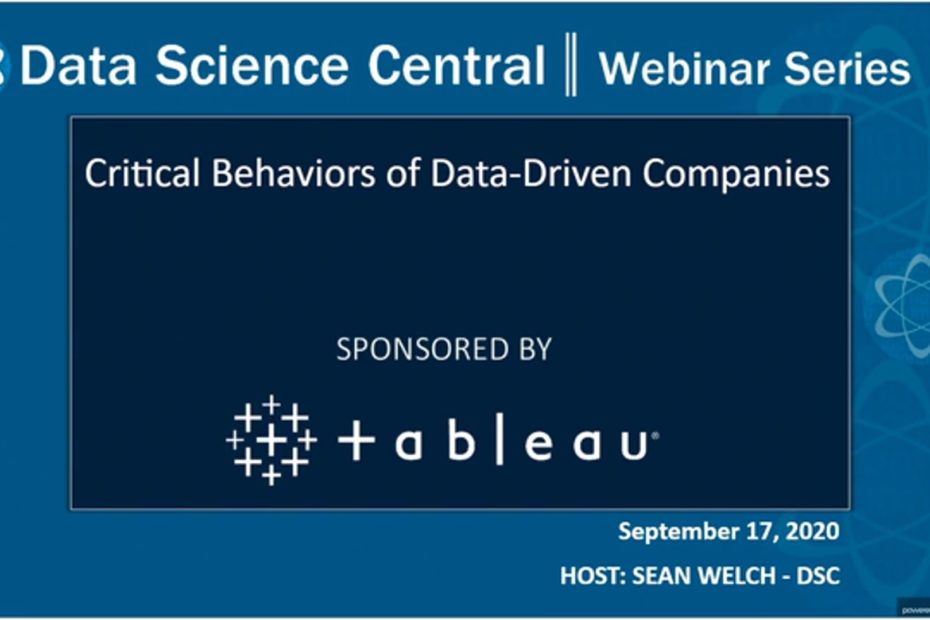 DSC Webinar Series: Critical Behaviors of Data-Driven Companies – Vimeo thumbnail