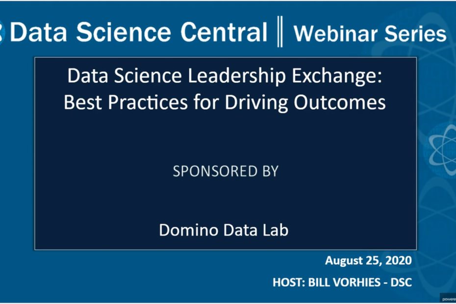 DSC Webinar Series: Data Science Leadership Exchange: Best Practices for Driving Outcomes – Vimeo thumbnail