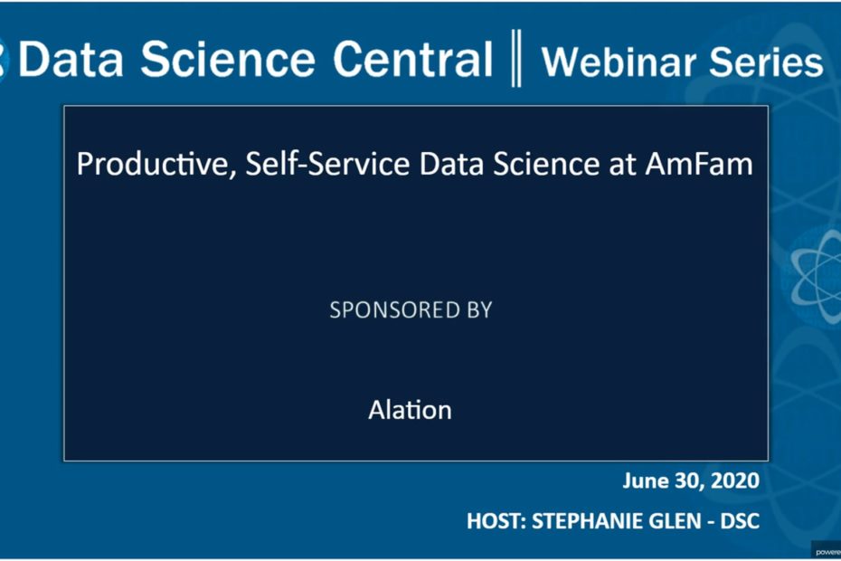 DSC Webinar Series: Productive, Self-Service Data Science – Vimeo thumbnail