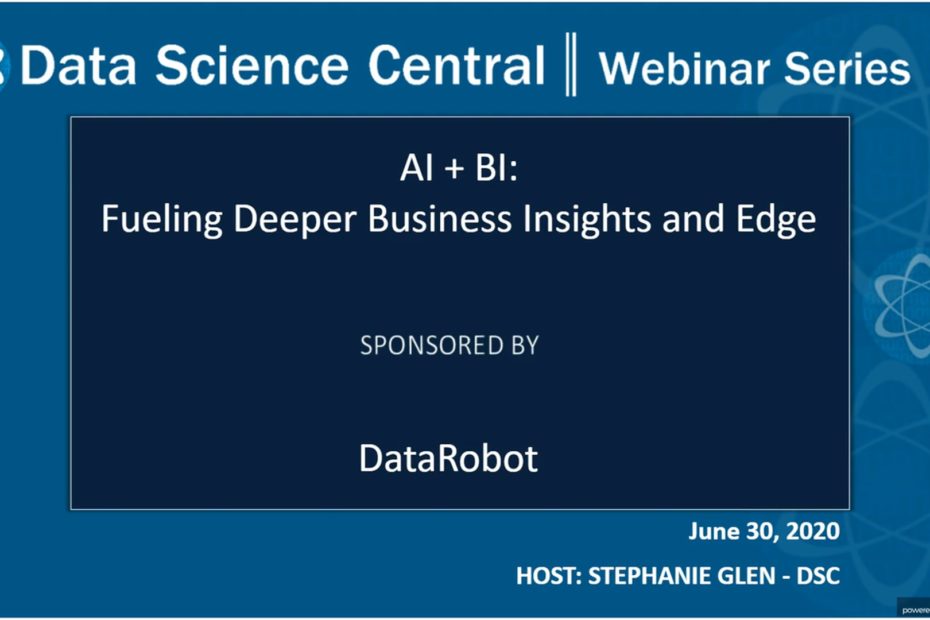 DSC Webinar Series: AI + BI: Fueling Deeper Business Insights and Edge – Vimeo thumbnail