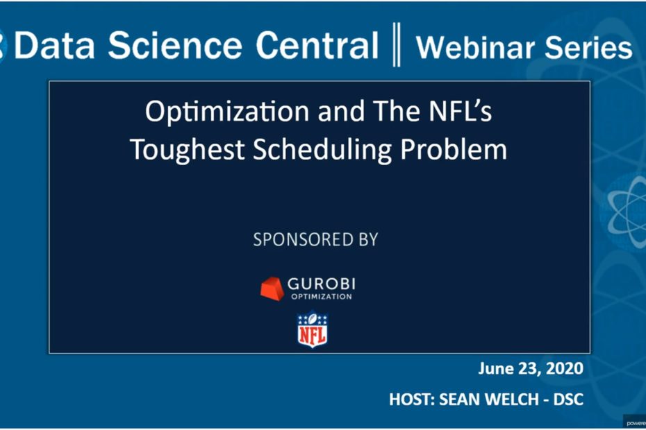 DSC Webinar Series: Optimization and The NFL’s Toughest Scheduling Problem – Vimeo thumbnail