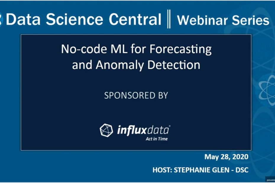 DSC Webinar Series: No-code ML for Forecasting and Anomaly Detection – Vimeo thumbnail
