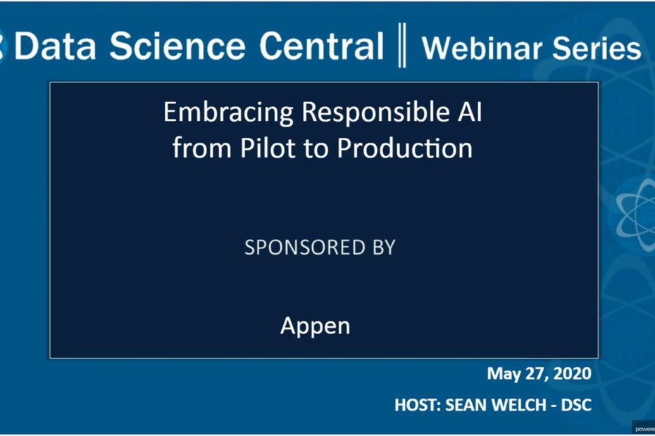 DSC Webinar Series: Embracing Responsible AI from Pilot to Production – Vimeo thumbnail