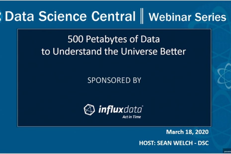 DSC Webinar Series: 500 Petabytes of Data to Understand the Universe Better – Vimeo thumbnail