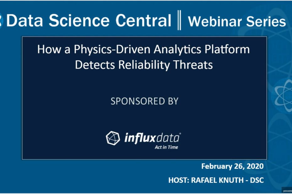 DSC Webinar Series: How a Physics-Driven Analytics Platform Detects Reliability Threats – Vimeo thumbnail