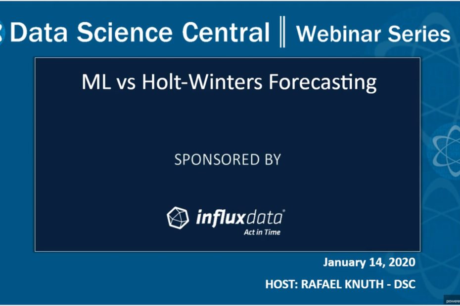 DSC Webinar Series: ML vs Holt-Winters Forecasting – Vimeo thumbnail