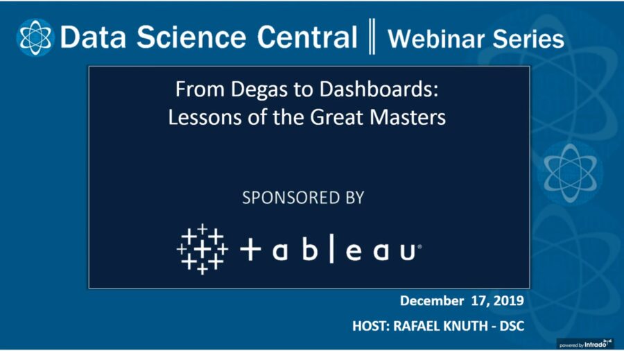 DSC Webinar Series: From Degas to Dashboards: Lessons of the Great Masters – Vimeo thumbnail