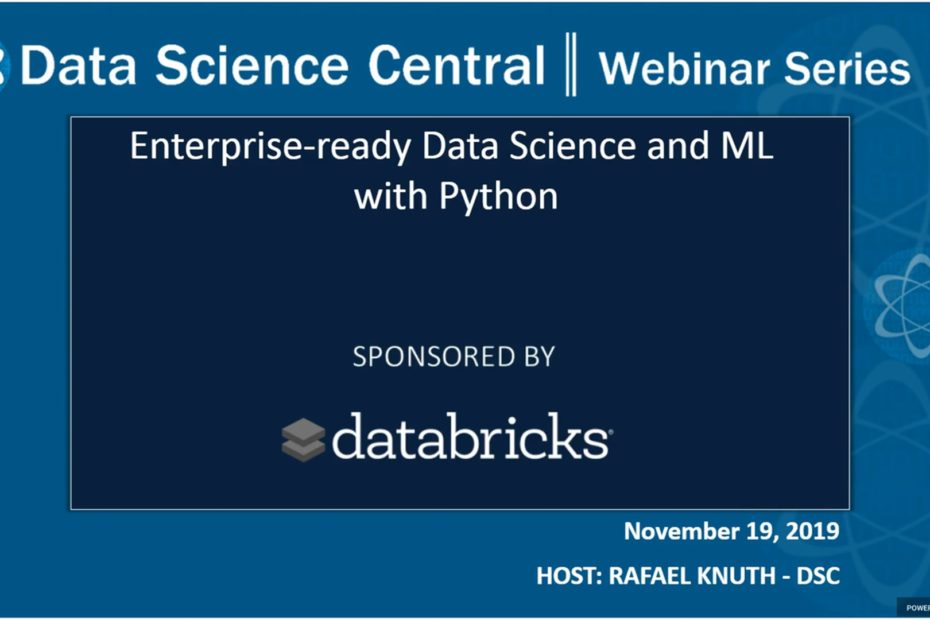 DSC Webinar Series: Enterprise-ready Data Science and ML with Python – Vimeo thumbnail