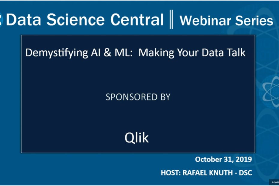 DSC Webinar Series: Demystifying AI & ML: Making Your Data Talk – Vimeo thumbnail