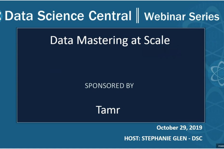 DSC Webinar Series: Data Mastering at Scale – Vimeo thumbnail