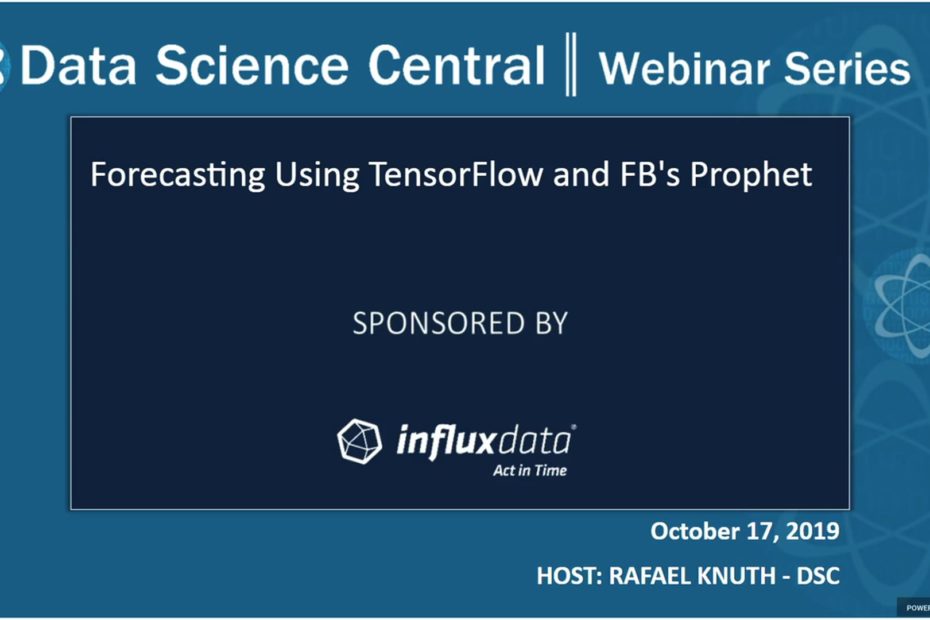 DSC Webinar Series: Forecasting Using TensorFlow and FB’s Prophet – Vimeo thumbnail