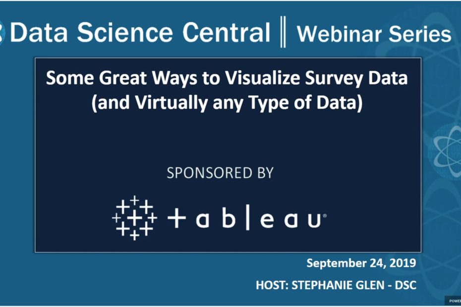 DSC Webinar Series: Some Great Ways to Visualize Survey Data (and Virtually any Type of Data) – Vimeo thumbnail