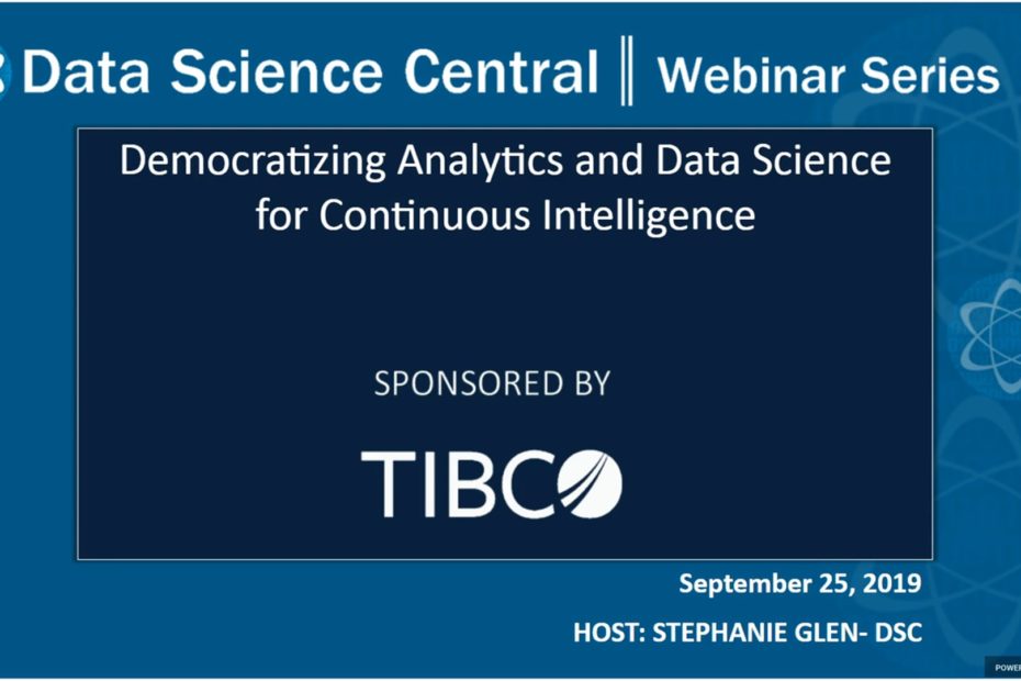 DSC Webinar Series: Democratizing Analytics and DS for Continuous Intelligence – Vimeo thumbnail