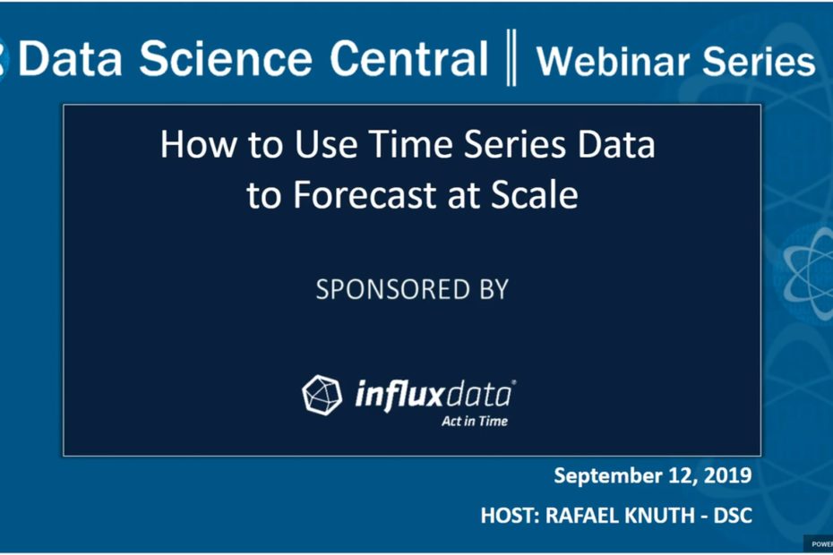 DSC Webinar Series: How to Use Time Series Data to Forecast at Scale – Vimeo thumbnail