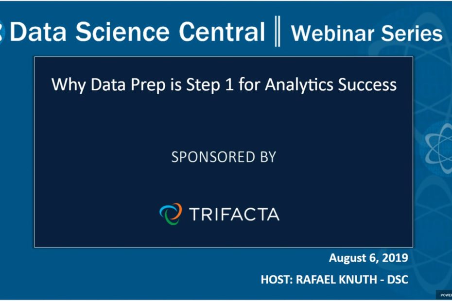 DSC Webinar Series: Why Data Prep is Step 1 for Analytics Success – Vimeo thumbnail