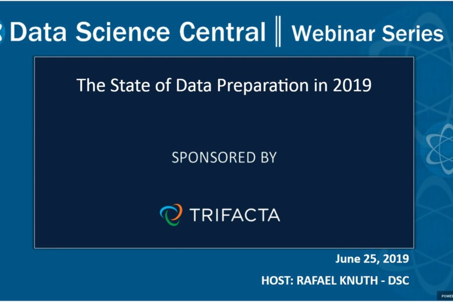 DSC Webinar Series: The State of Data Preparation in 2019 – Vimeo thumbnail