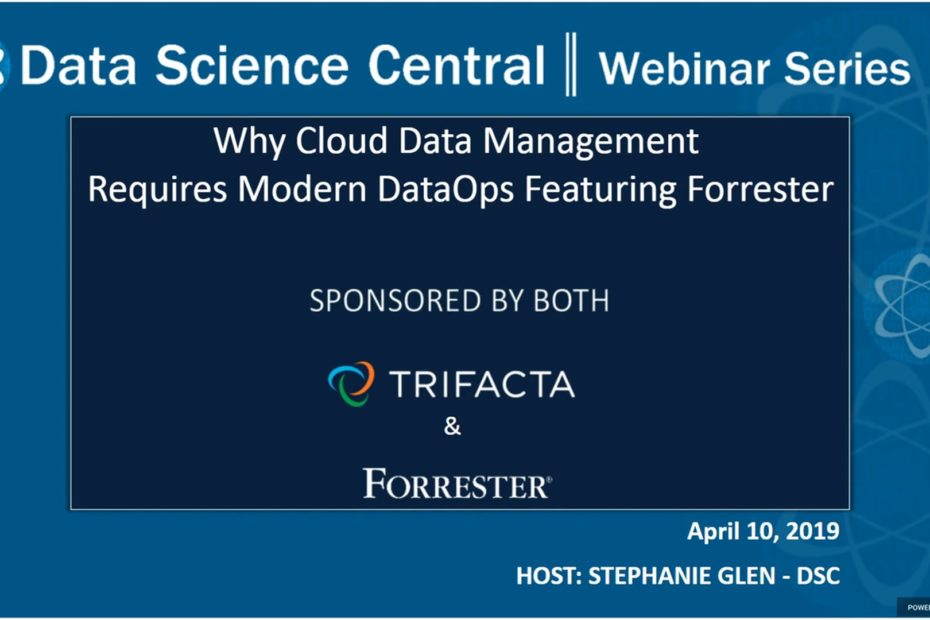 DSC Webinar Series: Why Cloud Data Management Requires Modern DataOps Featuring Forrester – Vimeo thumbnail