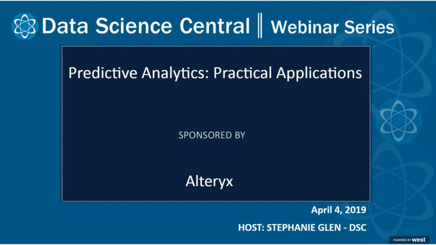 DSC Webinar Series: Predictive Analytics: Practical Applications – Vimeo thumbnail