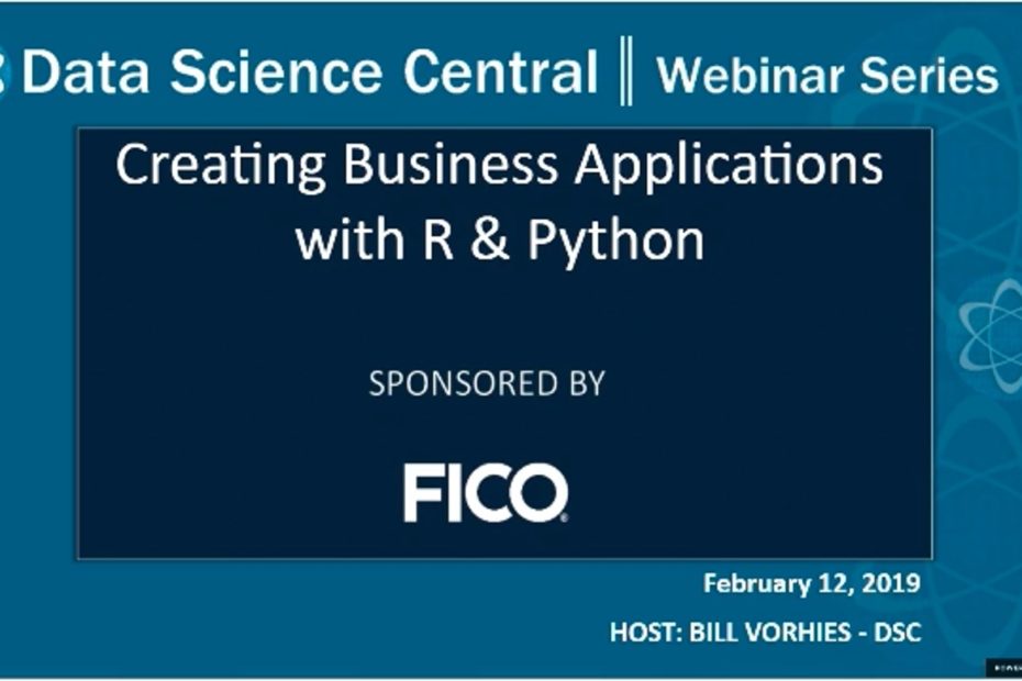 DSC Webinar Series: Creating Business Applications With R & Python – Vimeo thumbnail