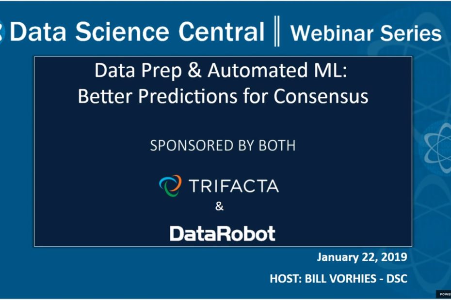 DSC Webinar Series: Data Prep & Automated ML: Better Predictions for Consensus – Vimeo thumbnail