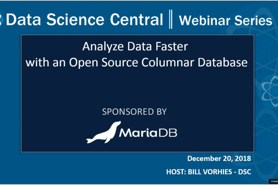 DSC Webinar Series: Analyze Data Faster with an Open Source Columnar Database – Vimeo thumbnail