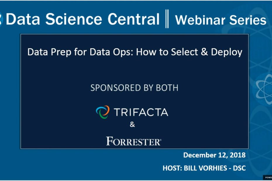 DSC Webinar Series: Data Prep for Data Ops: How to Select & Deploy – Vimeo thumbnail