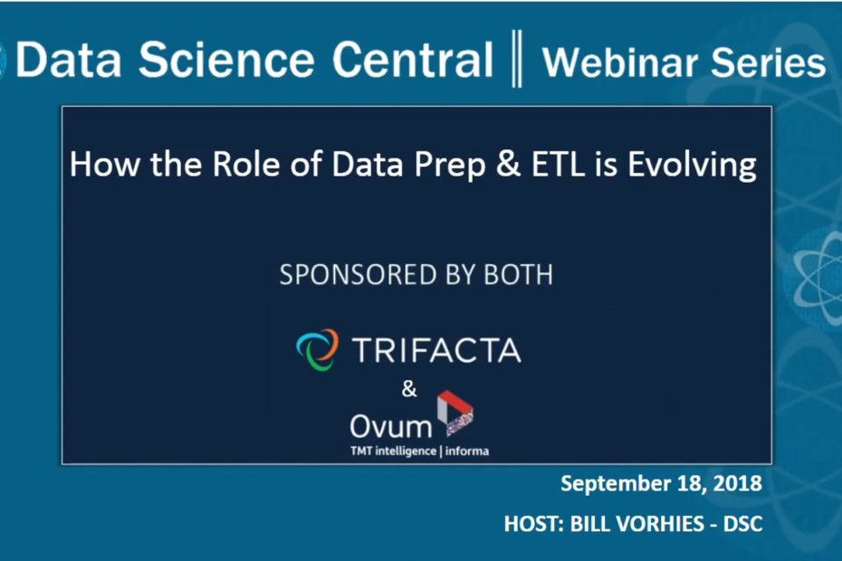 DSC Webinar Series: How the Role of Data Prep & ETL is Evolving – Vimeo thumbnail