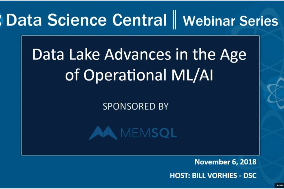 DSC Webinar Series: Data Lake Advances in the Age of Operational ML/AI – Vimeo thumbnail