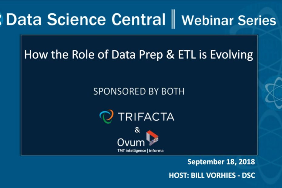 DSC Webinar Series: How the Role of Data Prep & ETL is Evolving – Vimeo thumbnail