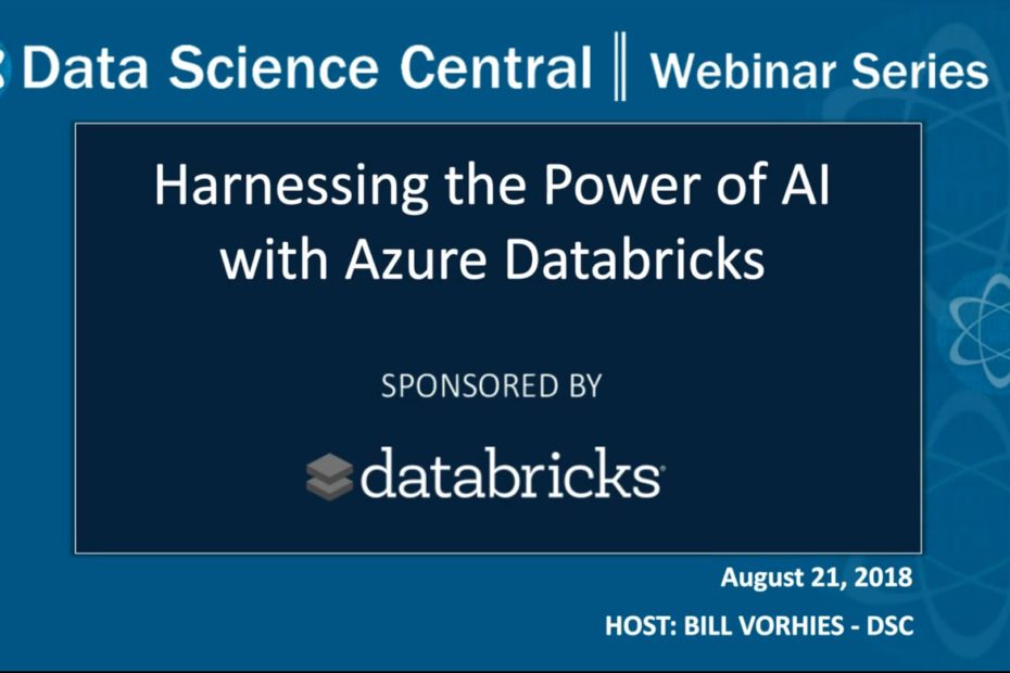 DSC Webinar Series: Harnessing the Power of AI with Azure Databricks – Vimeo thumbnail