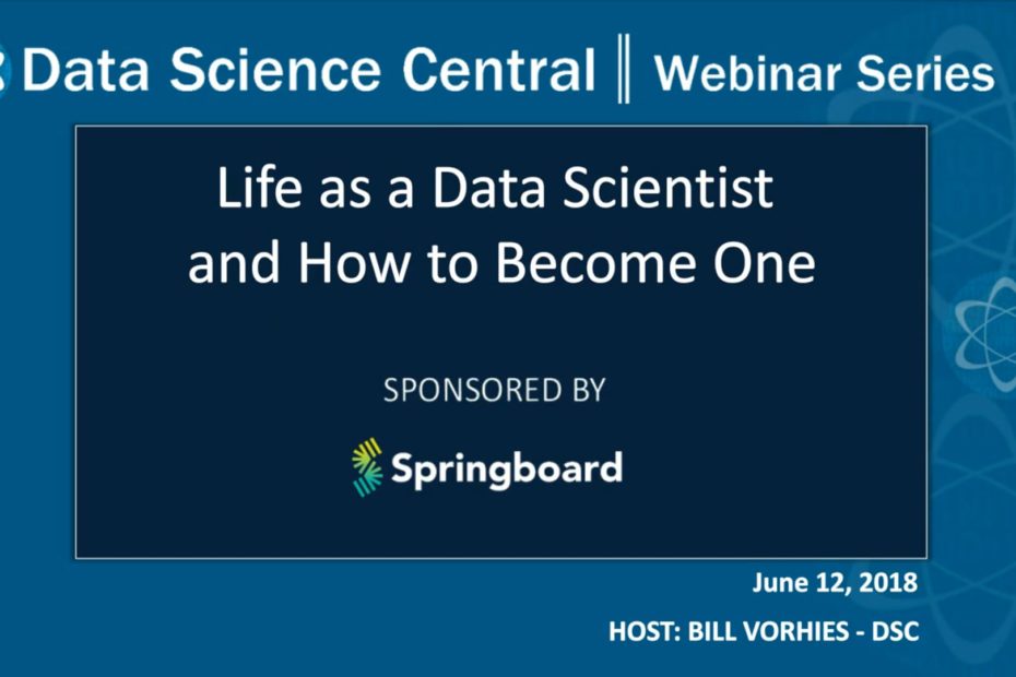 DSC Webinar Series: Life as a Data Scientist and How to Become One – Vimeo thumbnail