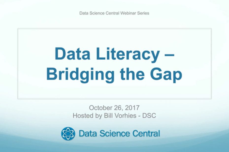 DSC Webinar Series: Data Literacy – Bridging the Gap – Vimeo thumbnail