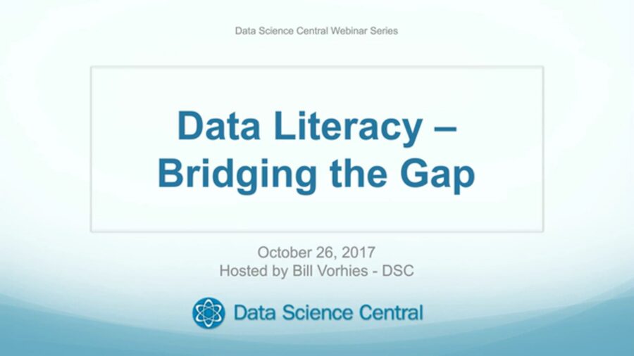 DSC Webinar Series: Data Literacy – Bridging the Gap – Vimeo thumbnail