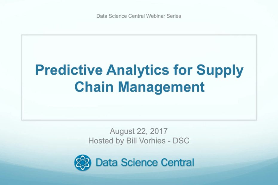 DSC Webinar Series: Predictive Analytics for Supply Chain Management – Vimeo thumbnail