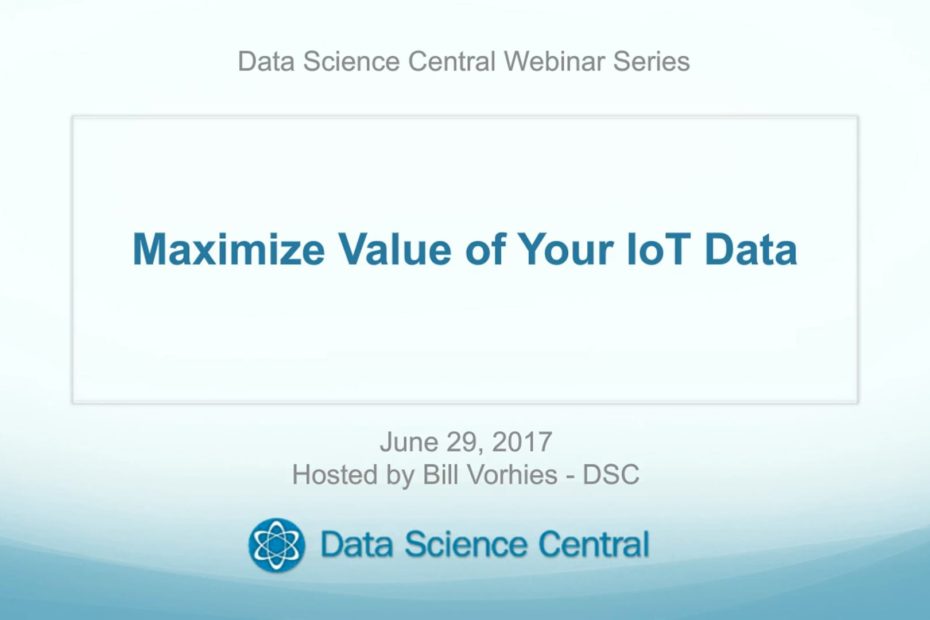 DSC Webinar Series: Maximize Value of Your IoT Data – Vimeo thumbnail