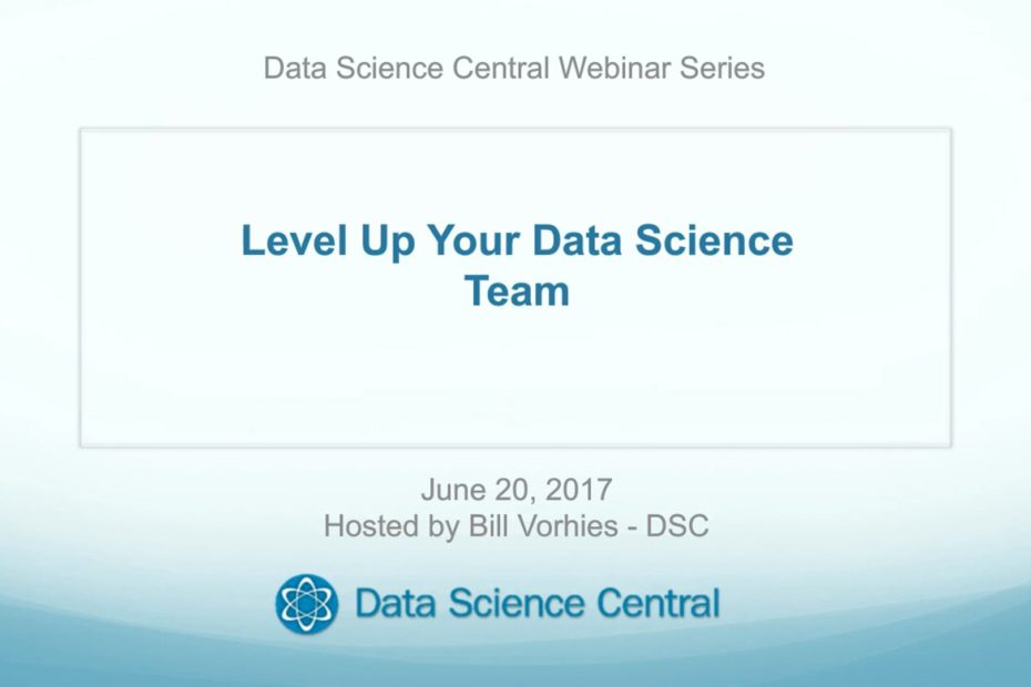 DSC Webinar Series: Level Up Your Data Science Team – Vimeo thumbnail