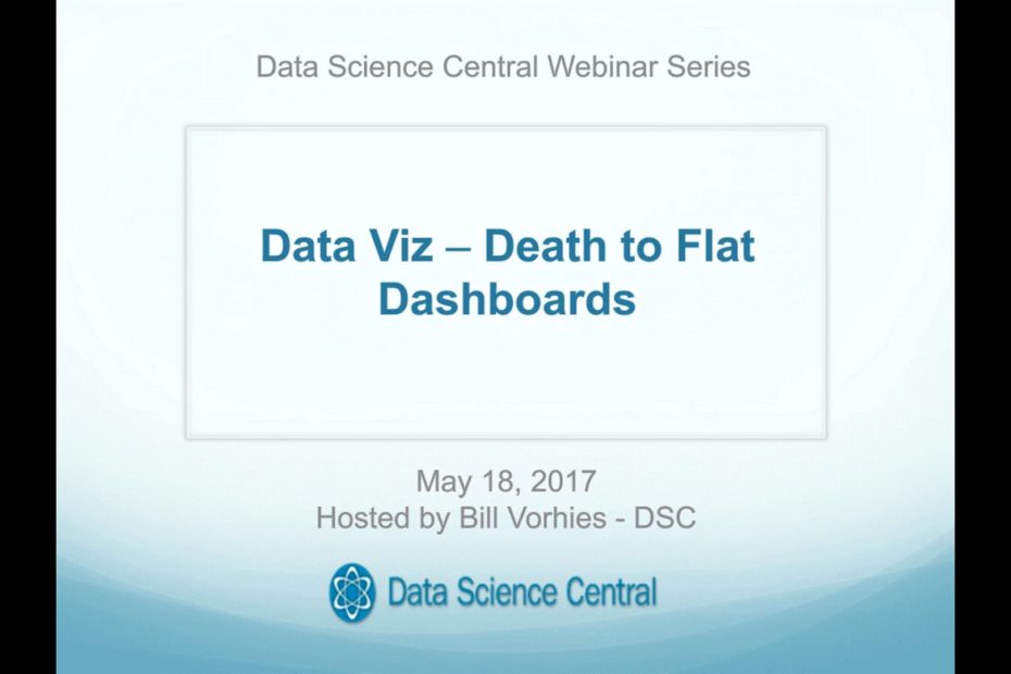 DSC Webinar Series: Data Viz – Death to Flat Dashboards – Vimeo thumbnail