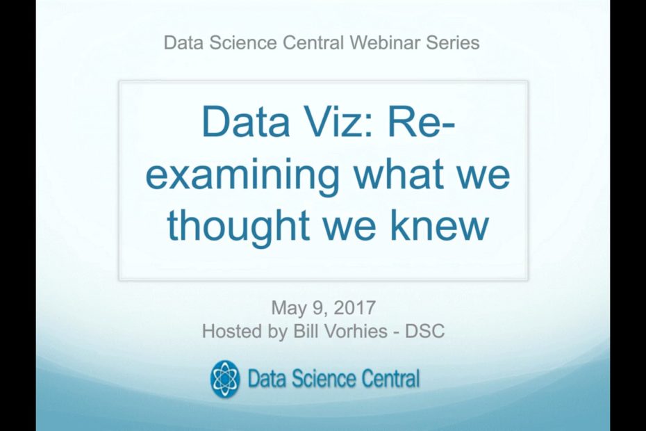 DSC Webinar Series: Data Viz: Re-examining what we thought we knew – Vimeo thumbnail